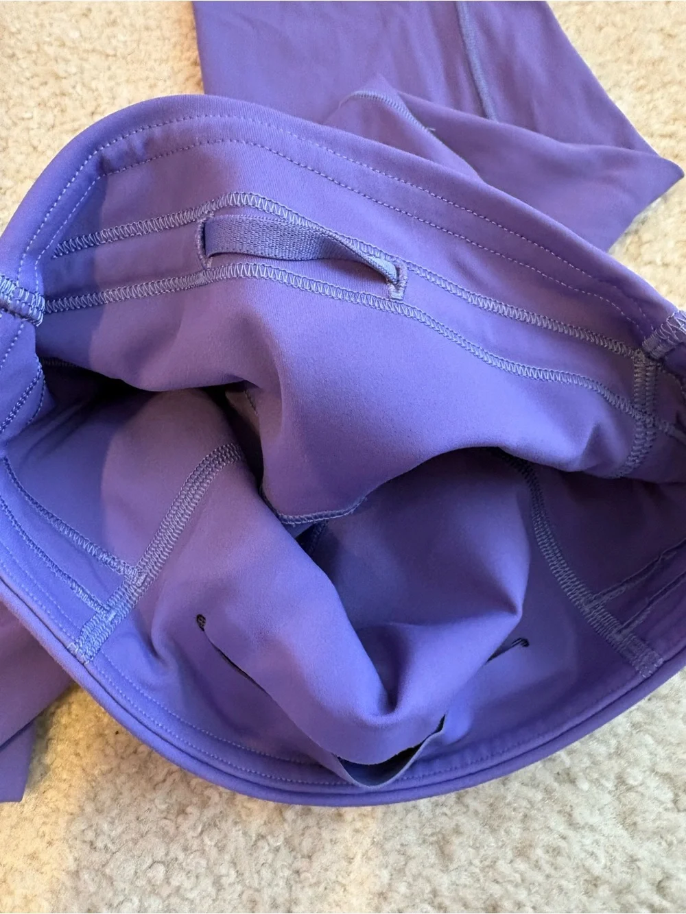 lululemon athletica Purple Leggings with Reflective Logo